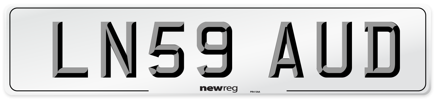 LN59 AUD Number Plate from New Reg